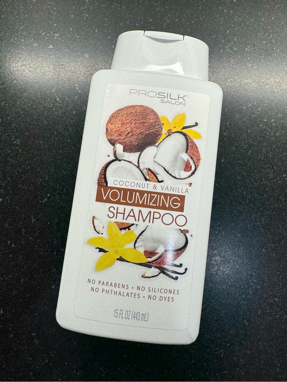 Prosilk Coconut & Vanilla Volumizing Shampoo, 15 fl oz - 3 bottles NEW